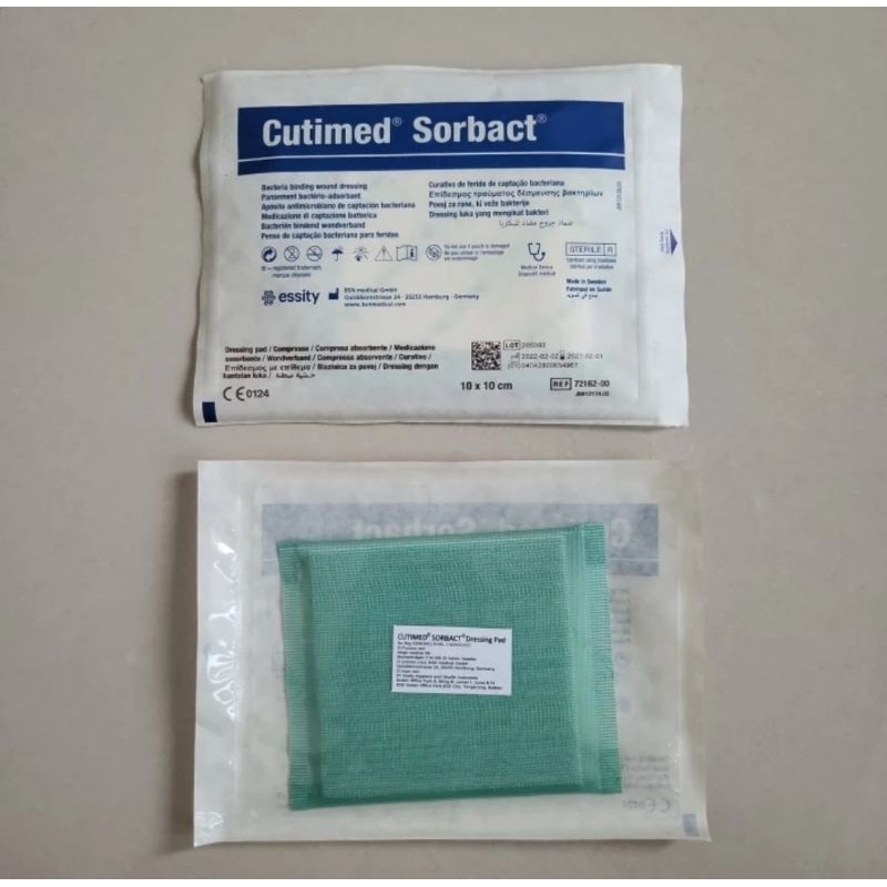 Cutimed Sorbact Dressing  Pad 10cm x 10cm /4 x4 inc