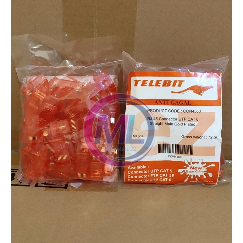 Konektor RJ45 Cat6 Antigagal Telebit