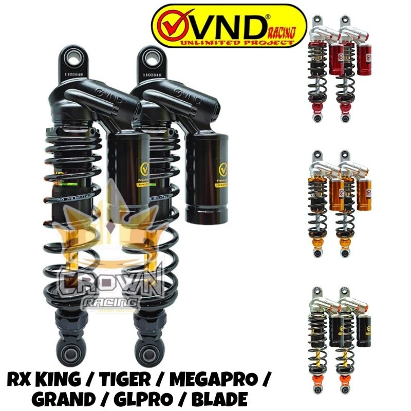 Shock VND Click Rebound Tabung Atas Bebek 320mm RX King / Tiger / Megapro / Grand / Blade / GL