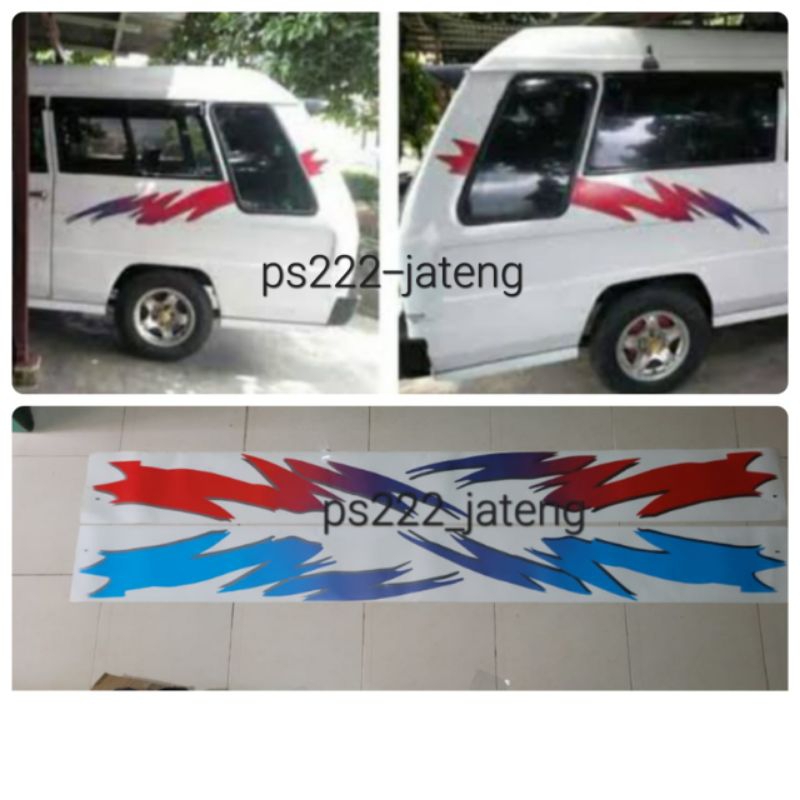 Stiker sticker list body mitsubishi l300 minibus starwagon / stiker l300 kaca star wagon