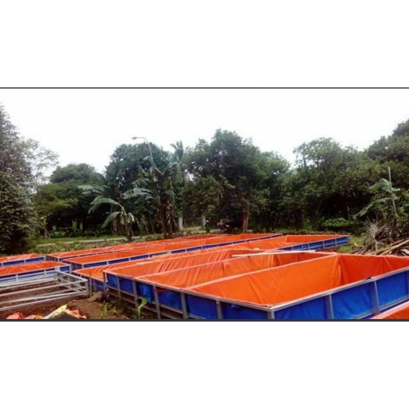 terpal kolam ikan ukuran 3x4x0,5/300x400x50 a12 Korea super