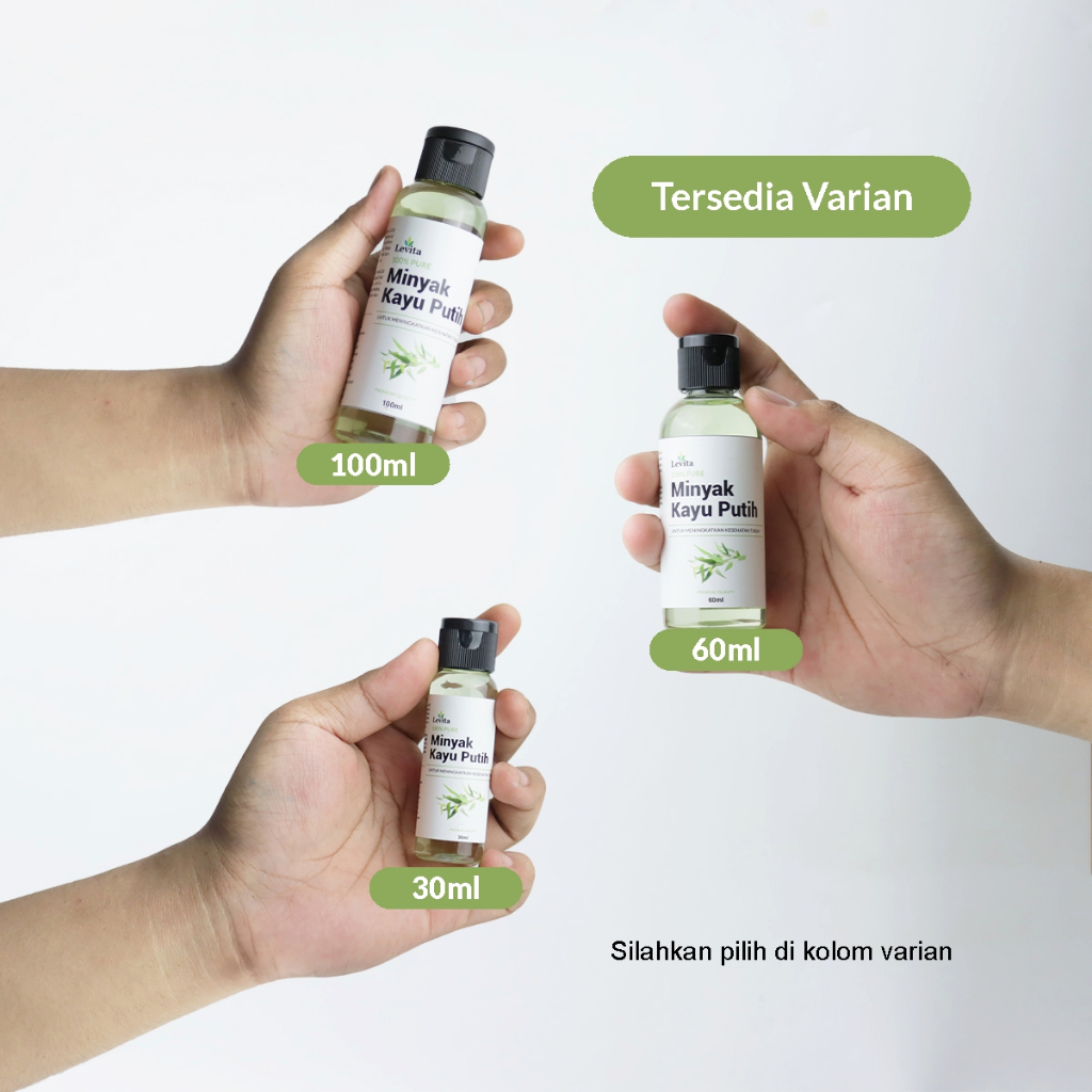 Levita Minyak Kayu Putih Murni Eucalyptus Oil Asli Tanpa Bahan Campuran