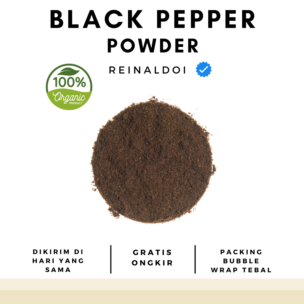 

Lada Hitam Bubuk Black Pepper Powder 100 GR