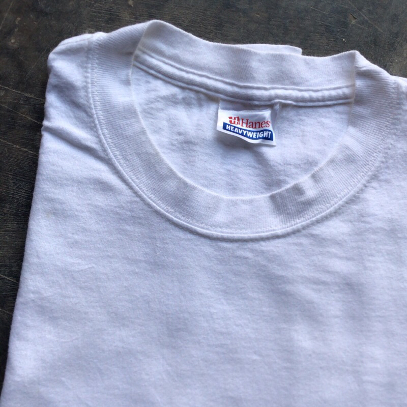 Blank Tee/Kaos Polos tag Hanes Heavyweight