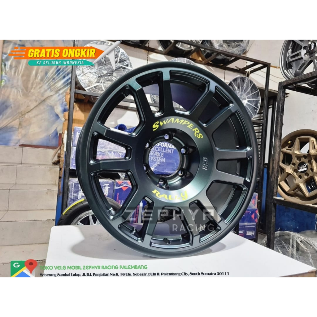 VELG MOBIL PAJERO RING 18 HSR SWAMPERS VELG MOBIL RACING FORTUNER PAJERO