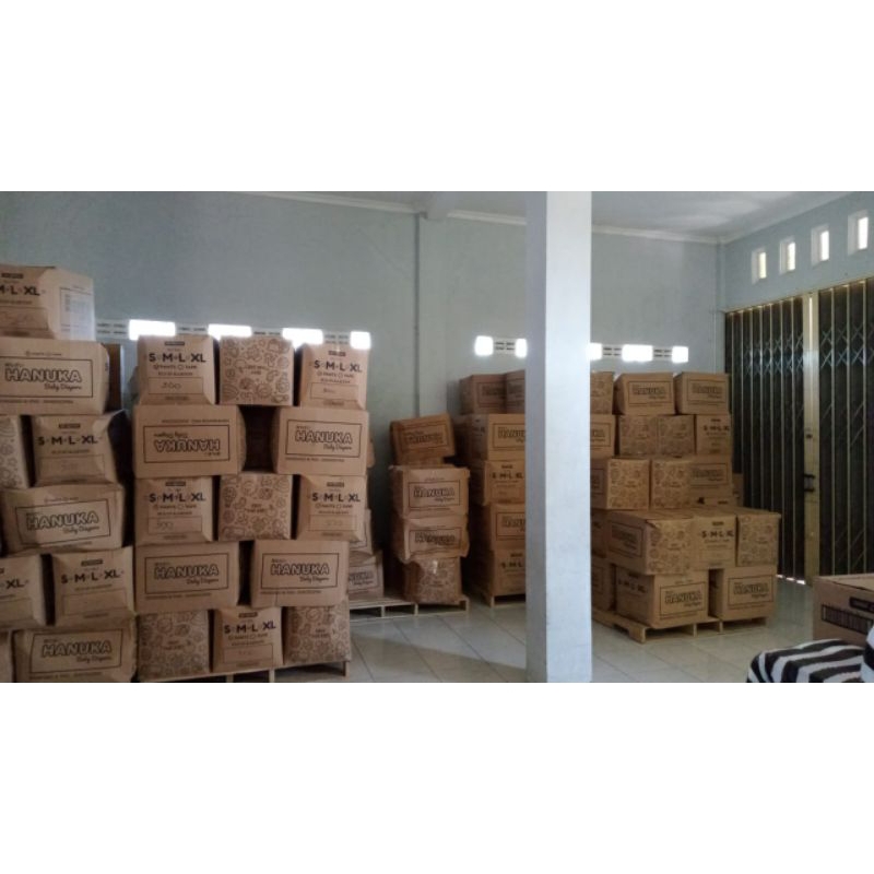 GROSIR POPOK HANUKA 1KARTON ISI 300pcs SIZE S M L XL