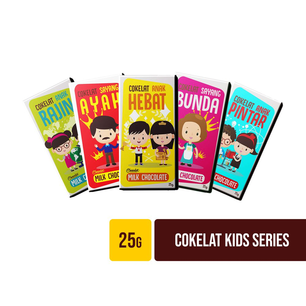 

PAKET Coklat Chocodot Kidz Series 25g isi 5pcs