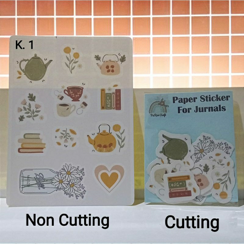 Stiker vintage aesthetic/paper sticker/jurnal/scrapbook/sticker