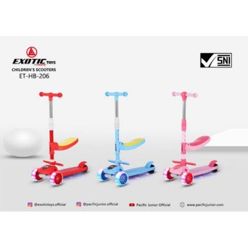scooter Anak Exotic Hb -206/scooter ada dudukan