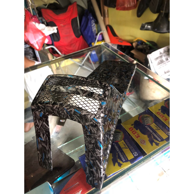 idung dasi jaring 2 forged vespa spartan celup carbon wtp forged