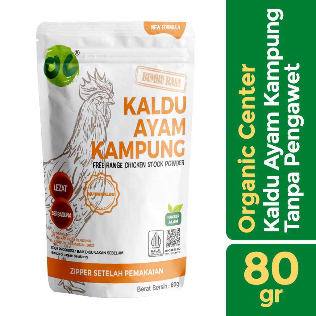 

Organic Center - Free Range Chicken Stock - Kaldu Ayam Kampung - Natural - MSG Free - Bumbu By Titi Kamal