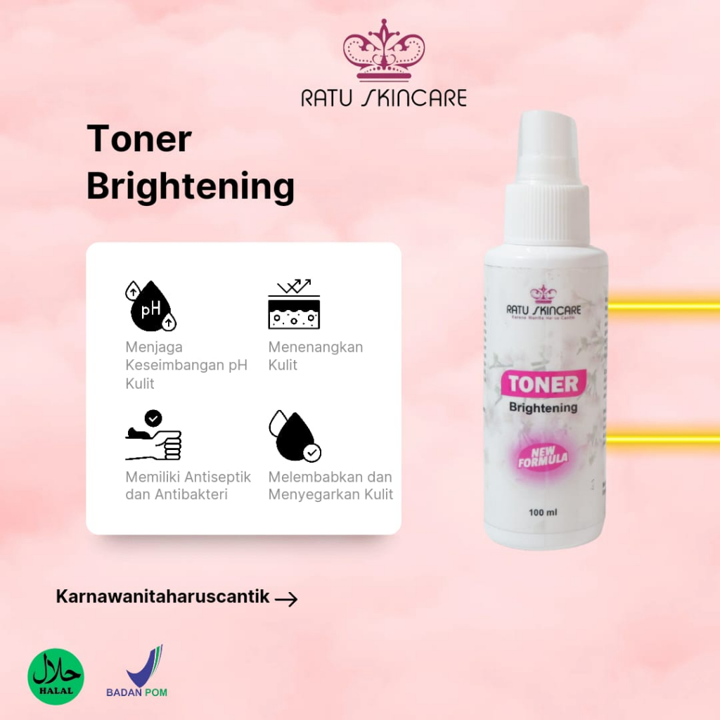 Ratu Skincare "Toner Spray" untuk kulit normal