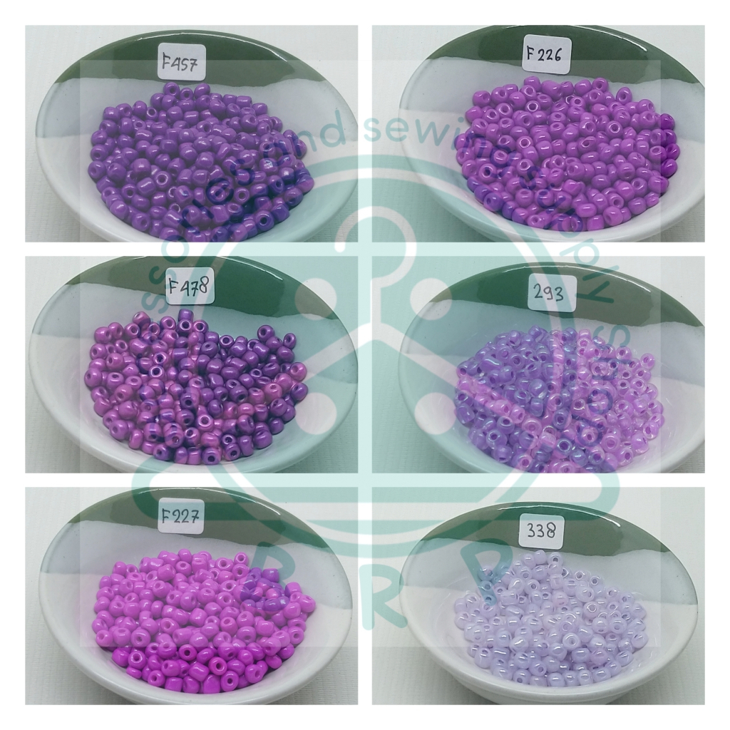 Mote Manik Payet Pasir 6/0 ( Varian Warna Ungu )
