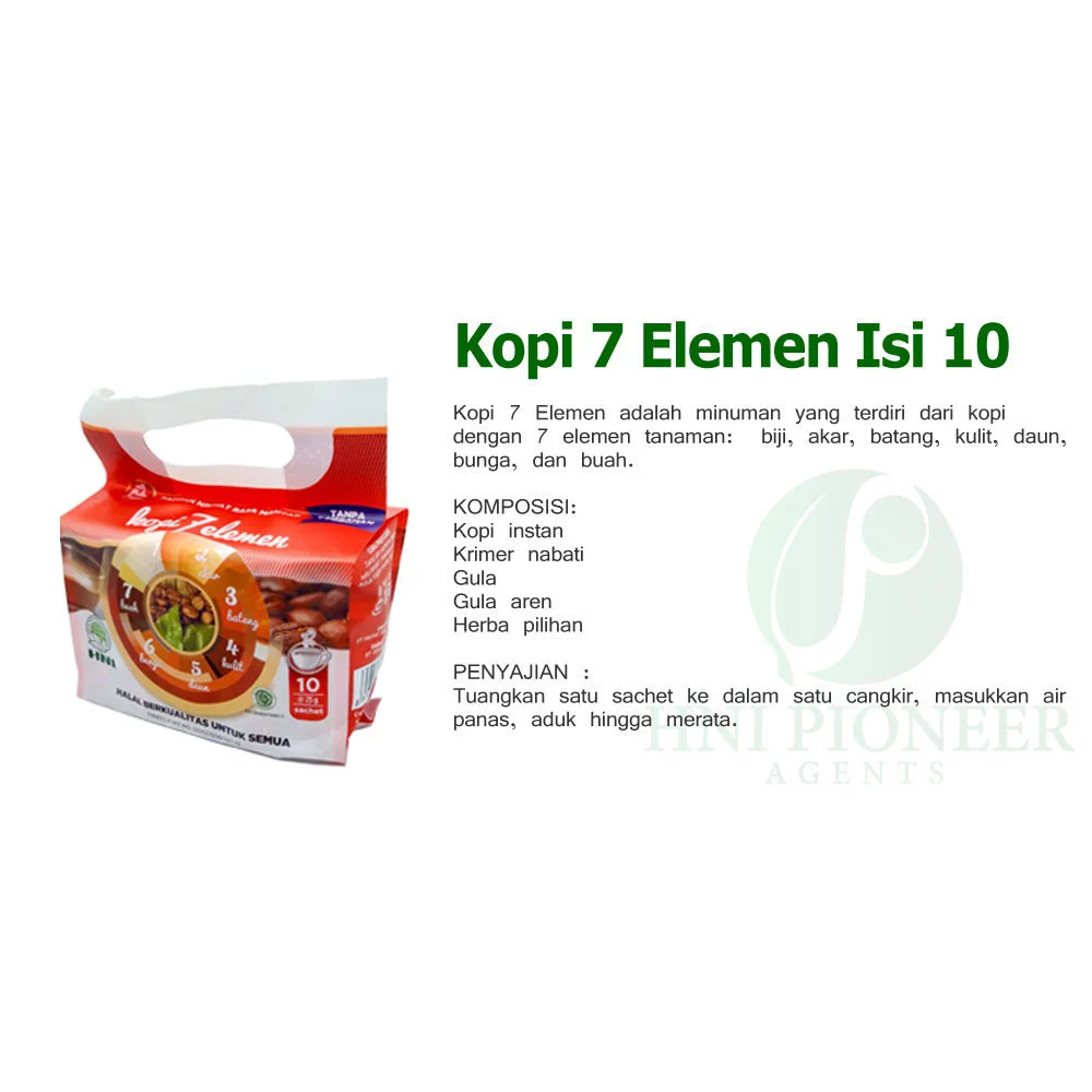 

❤️HNI❤️ Kopi 7 elemen isi 10 Sachet HPAI HNI