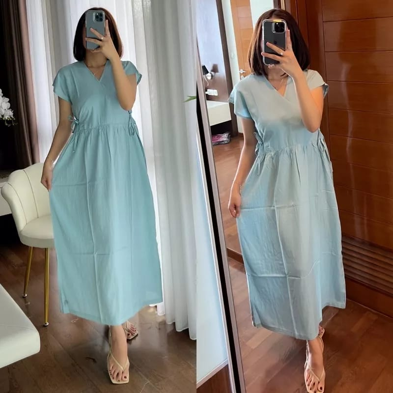 BAJU DASTER DRESS KIMONO PIYAMA KAREEN SERUT DADA TIDUR REMAJA WANITA TALI SAMPING KANAN KIRI BUSUI 
