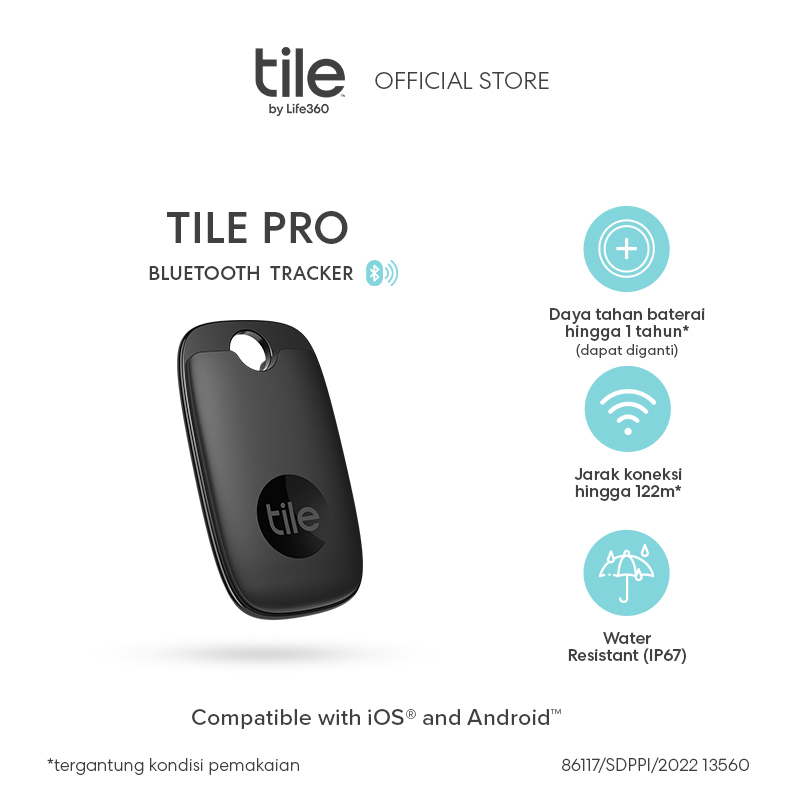 Tile Pro - Bluetooth Tracker / Pelacak Pintar