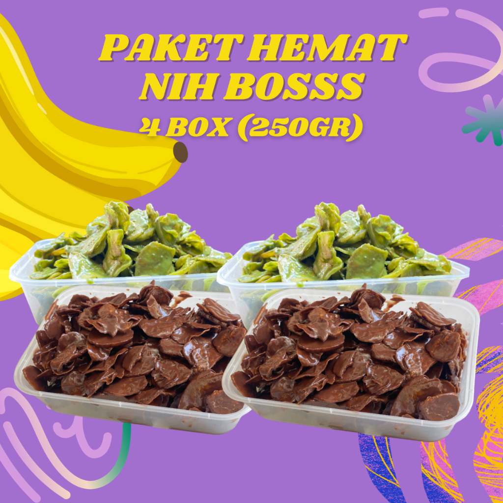 

4PCS - KERIPIK PISANG LUMER PAKET // KRIPIK PISANG LUMER PAKET HEMAT 4PCS