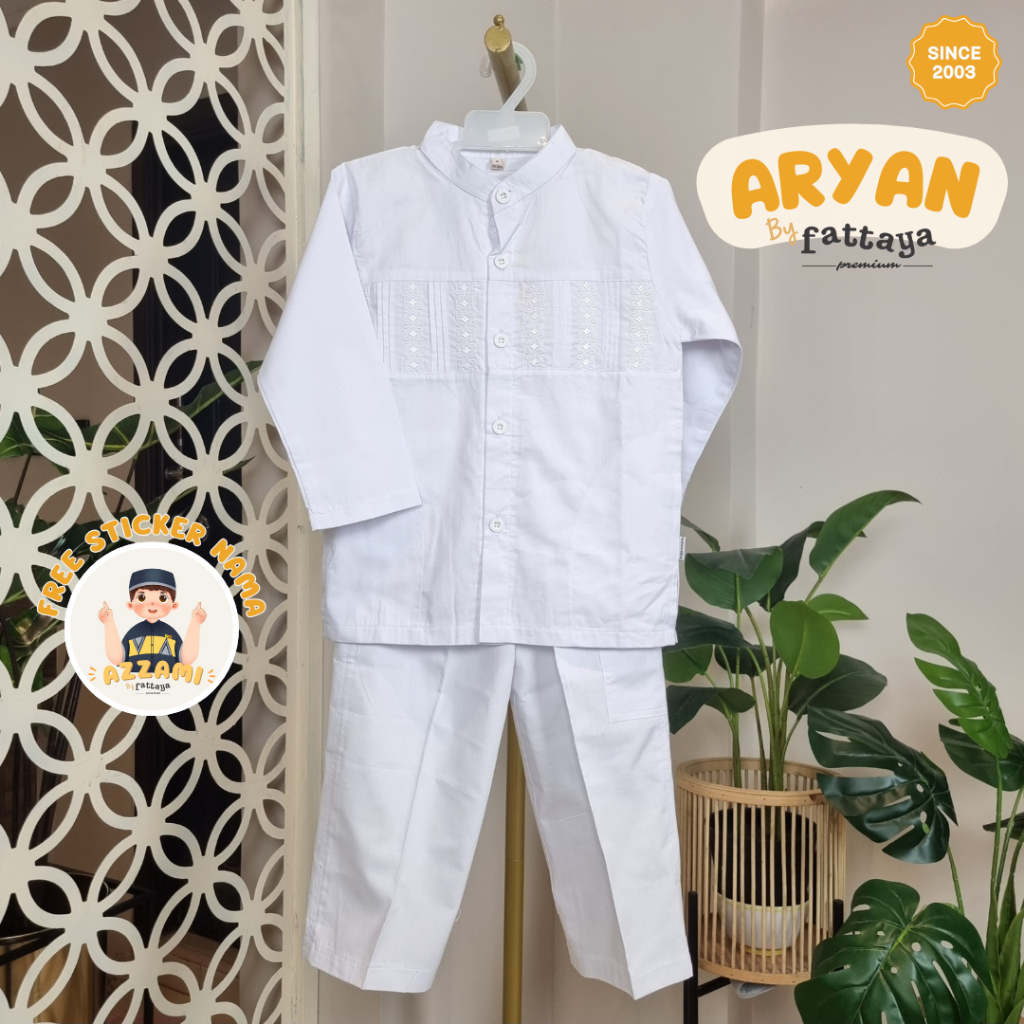 Fattaya Premium Koko Anak Aryan - Baju Muslim Laki-laki Busana Putra Islami untuk Buah Hati Setelan 