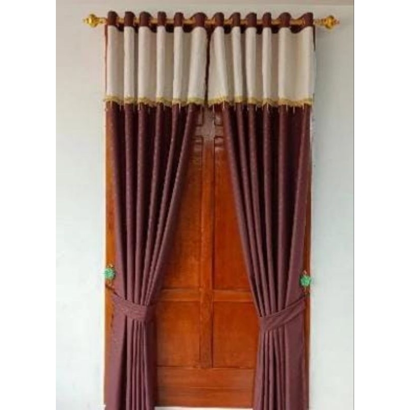 Gorden blackout polos import model poni rumbai smokring silver