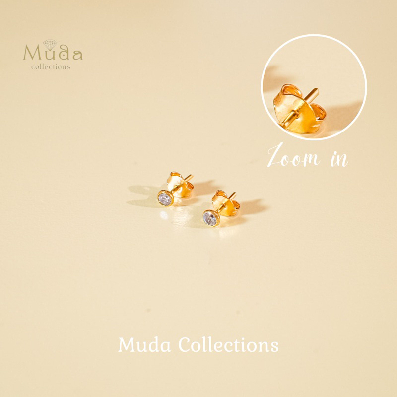 Tutup Anting Tusuk/ Giwang Emas 300/6k