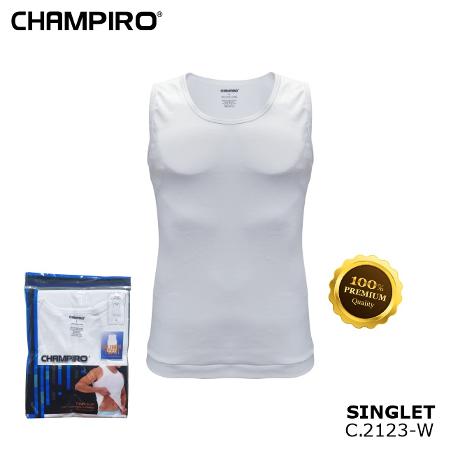 Kaos dalam Singlet Pria Polos Sport Brand Original Champiro C.2123W