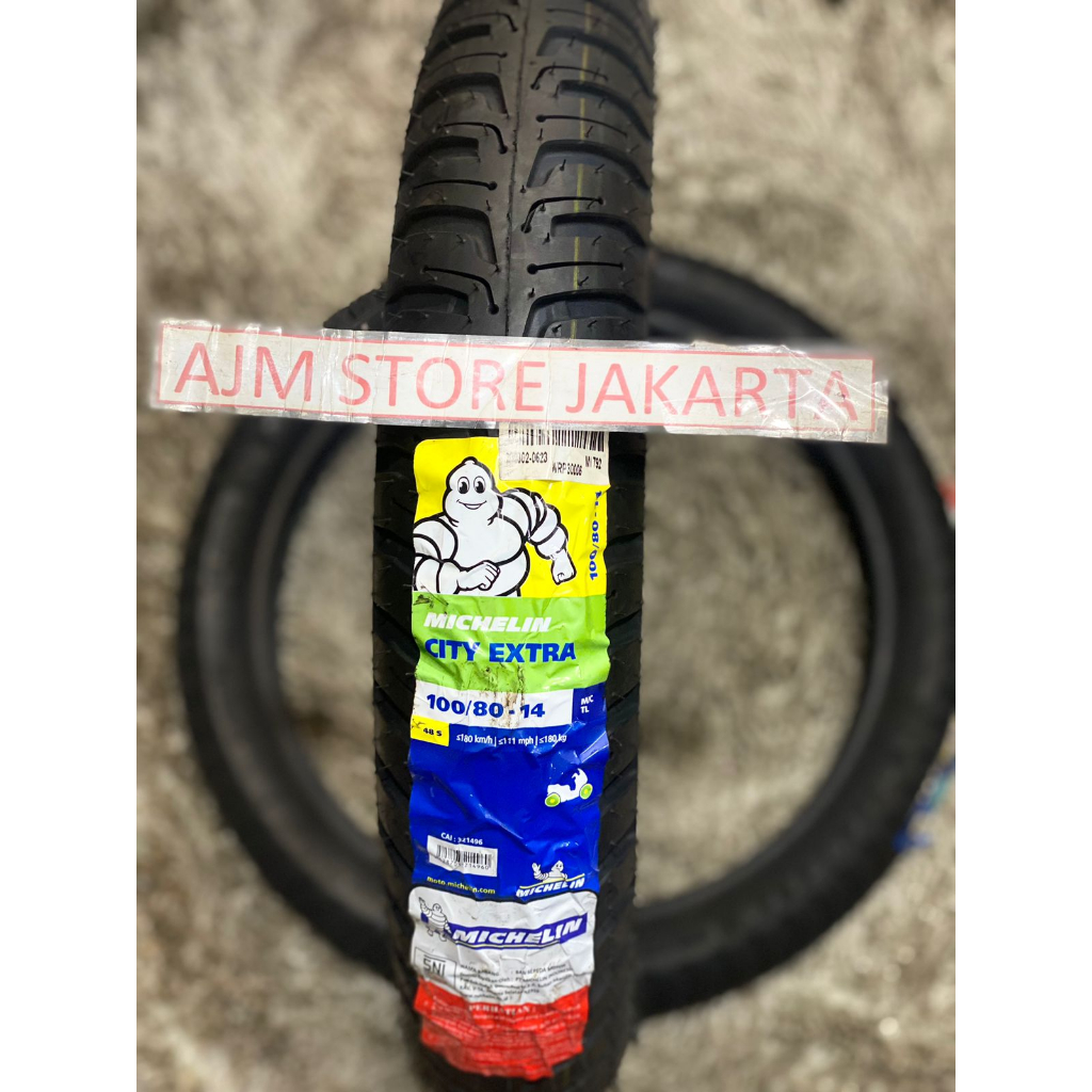 Michelin City Extra 100/80-14 Tubeless...