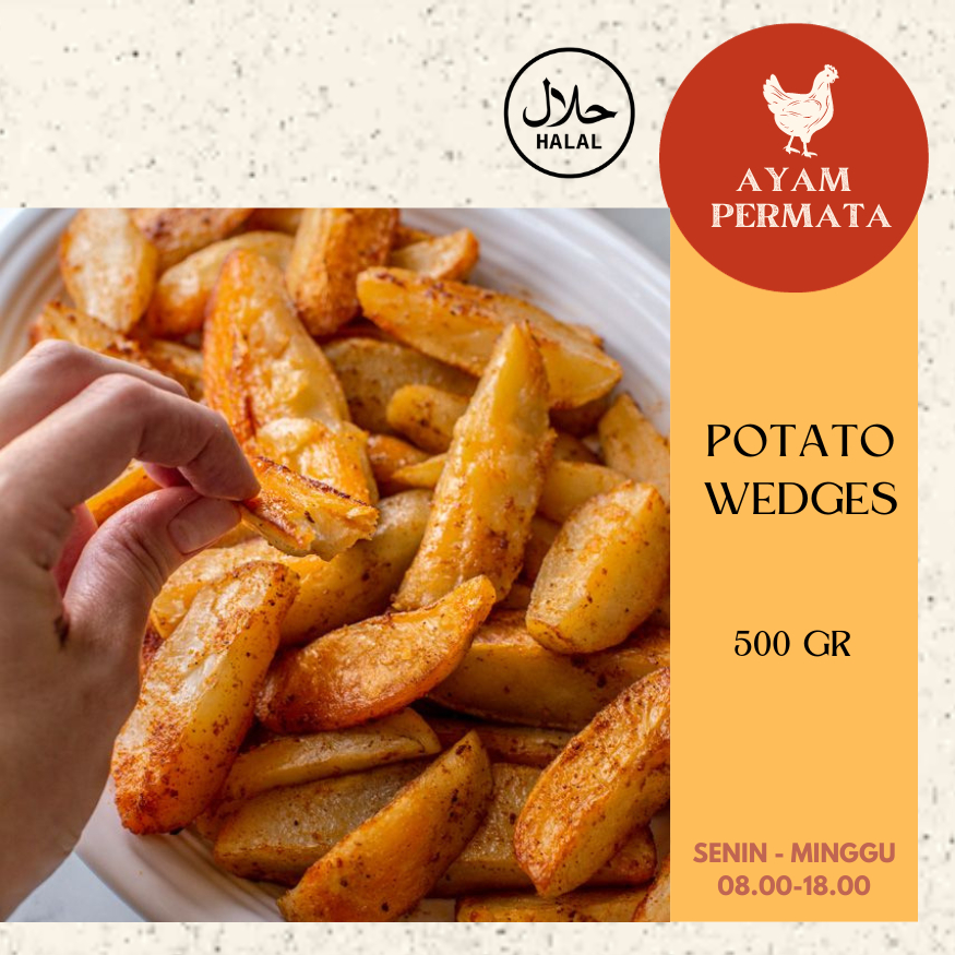 

Kentang Goreng Potato Wedges - 500gr - Wedge Freis - Ayam Permata