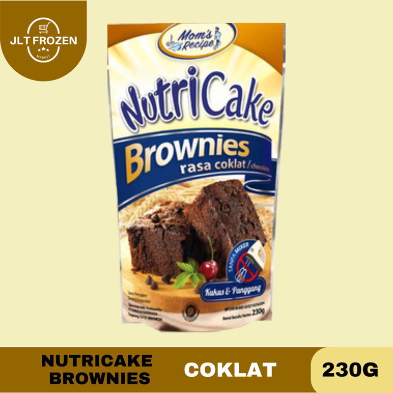 Nutricake Brownies Instan / Tepung Brownies Cake Kukus Instan / Keju Coklat Brownies - 230g