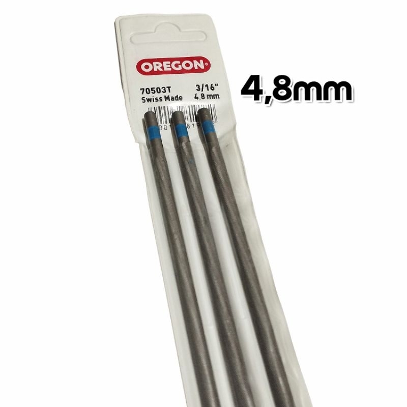 3(Tiga) pcs Kikir Bulat Untuk Rantai Chainsaw Senso Kecil Besar 5200 5500 5800 070 381 382 4,8mm 5,5