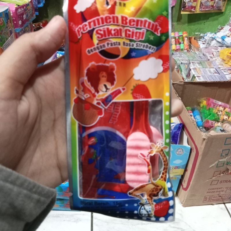 

Permen Lolipop Bentuk Sikat Gigi + Odol