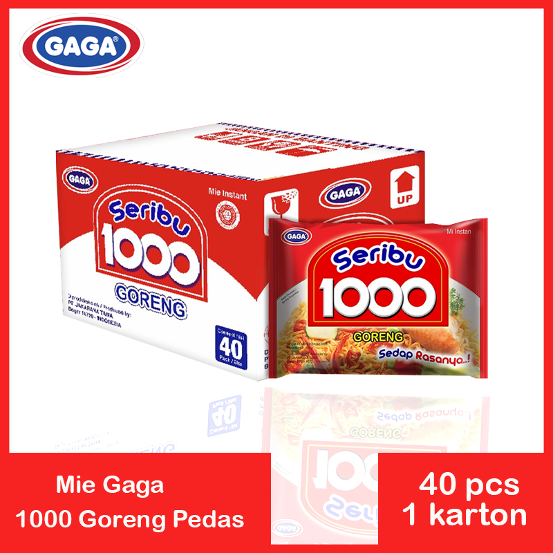 

MIe Gaga 1000 Mie Goreng Special /1 karton / 40 pcs / Best Seller Harga Grosir Terpercaya /Instan