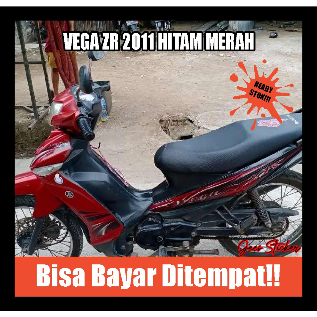 striping vega zr 2011 hitam merah