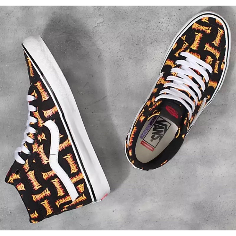 vans sk8 pro skate x thrasher