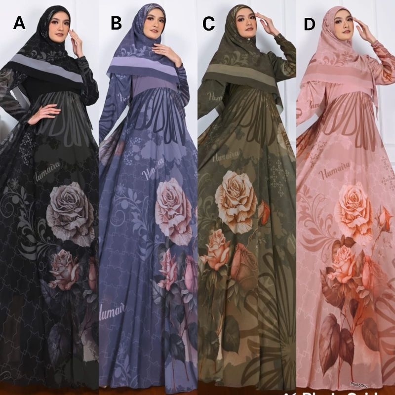 DHEA BOUTIQUE/DHEAAFIECCENA/SYARI LENGAN KERUT/KARINA SYARI/SYARI HITAM PRINTING EPSON/SYARI HUMAIRA
