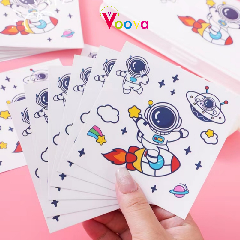 

VOOVA Stiker Kartun Lucu/Stiker Perekat Tahan Air/Stiker DIY Kreatif Buatan Tangan