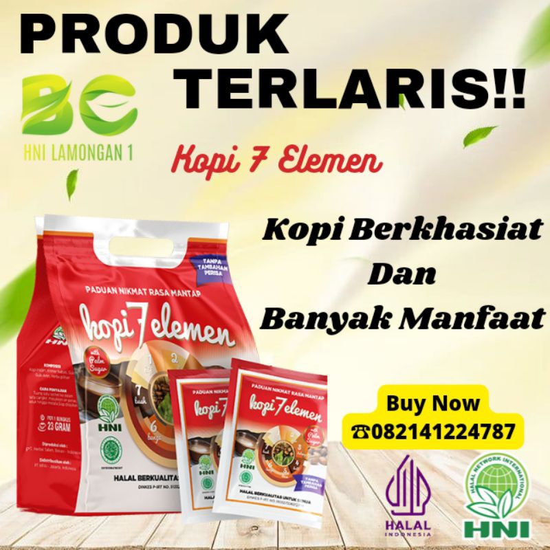 

Kopi 7 Elemen isi 20 Sachet