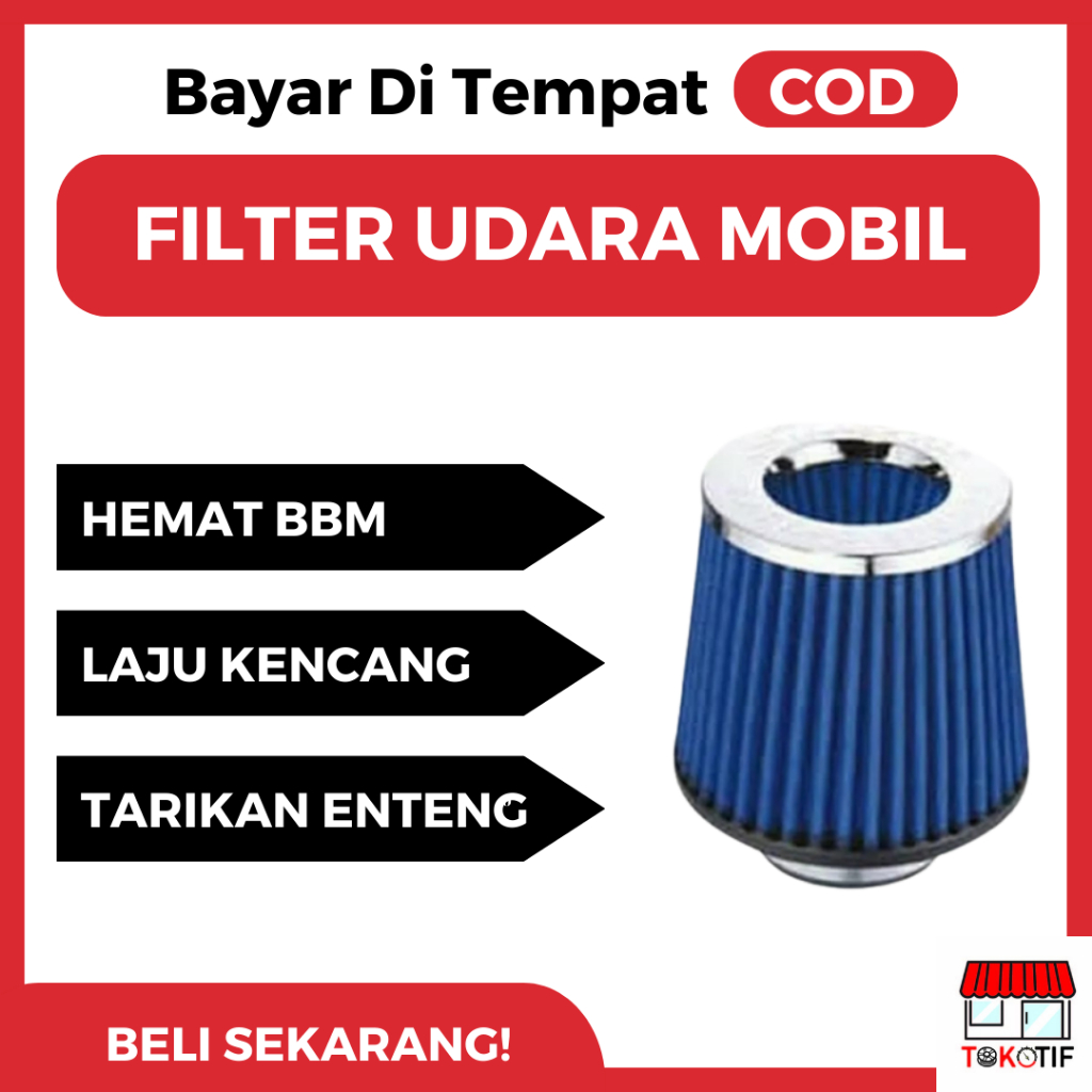 Saringan Udara Mobil Racing Universal Open Filter Simota Biru Universal Filter Udara Mobil Racing