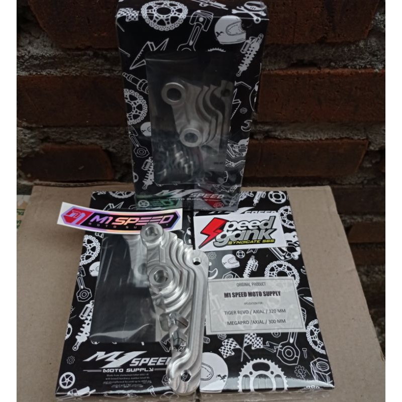 Breket kaliper Brembo Axial CNC 4p Shock tiger revo disc 320mm / Shock megapro disc 300mm