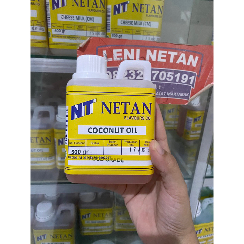 

Netan Coconut Oil 500 gram / vanili aroma kelapa khusus martabak vanili