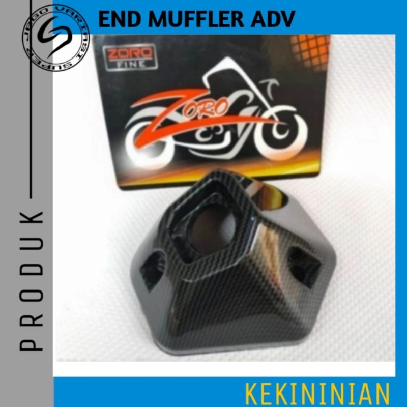 End Muffler ADV 150 Carbon Zoro | Corong Ujung Knalpot ADV 150 Carbon Zoro