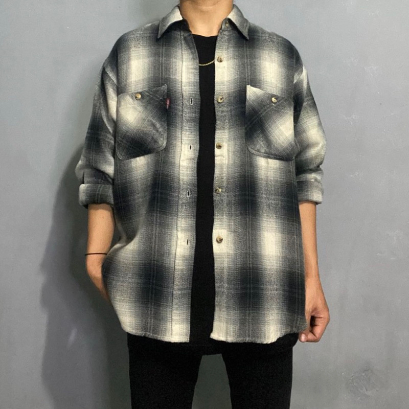 flannel jaket veterano thriff second
