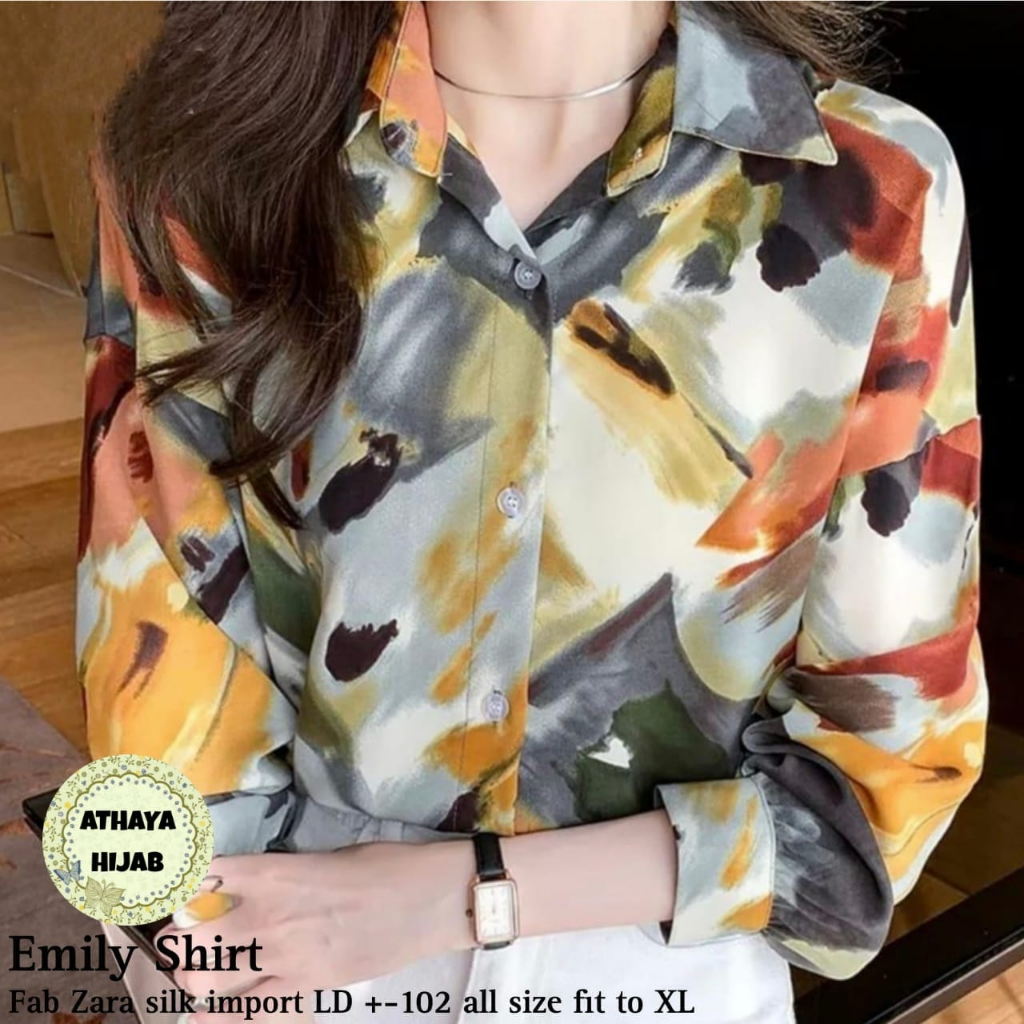 Kemeja Wanita Bahan Zara Silk