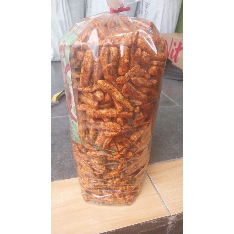 

Basreng Hot Extra pedas,renyah anti alot.kemasan 1,8kg.free packing dus&bubelwrap,lakban fraigile