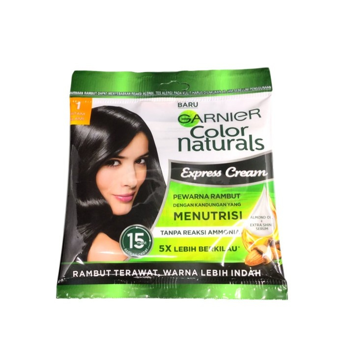 Garnier Color Natural Hair pewarna/semir/cat rambut warna Hitam Alami