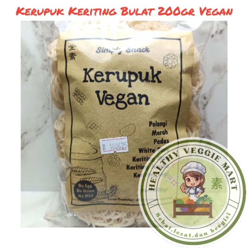 

Kerupuk Vegetarian Keriting Jumbo 200gr / Krupuk Vegetarian / Kerupuk Vegan Simply Snack