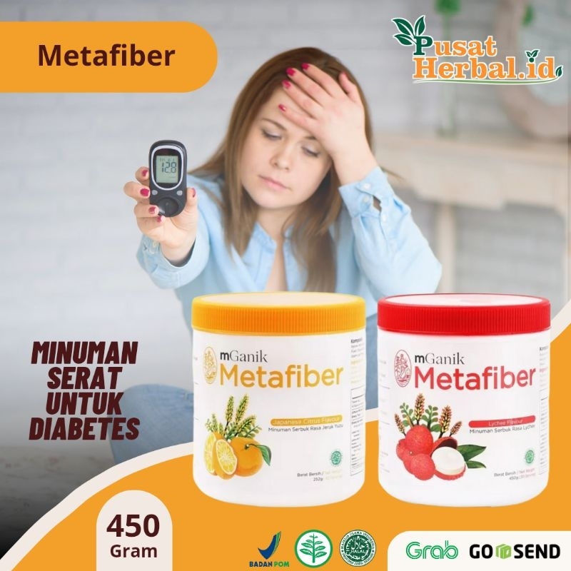 

mGanik Metafiber M Ganik Fiber Minuman Serat Diabetes Herbal Alami 450 Gram Rasa Jeruk Yuzu & Leci