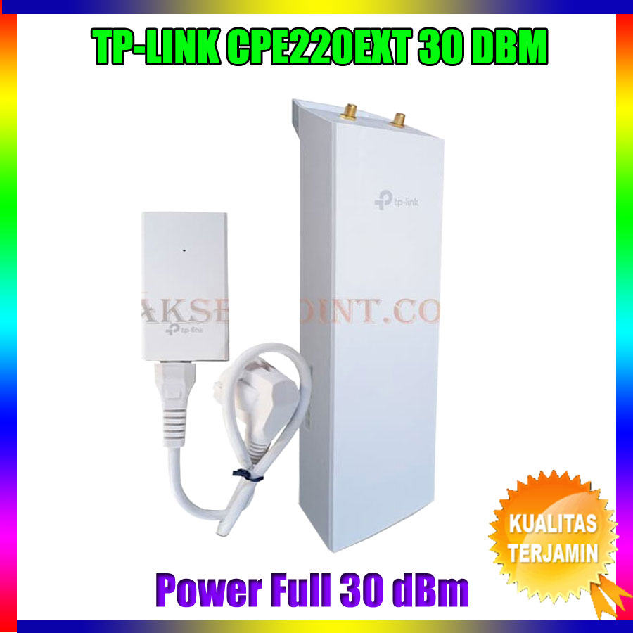 Access Point / Akses point / Wifi Outdoor 2,4 GHz TP-LINK CPE220 Ext 300 Mbps 300Mbps