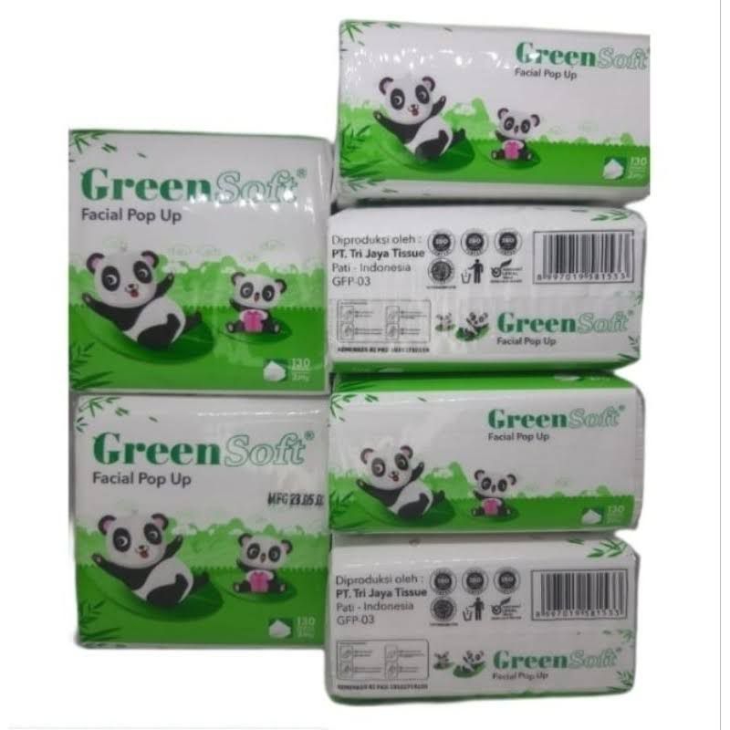 Tissue Green Soft Kecil isi 6pcs