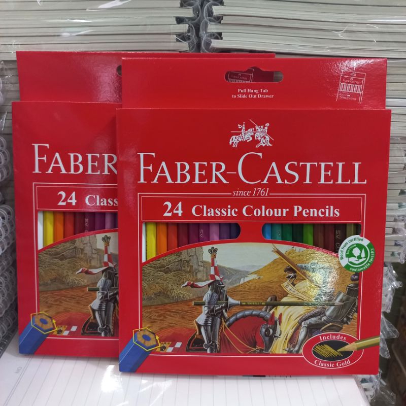 

PENSIL WARNA CLASSIC FABER CASTELL 24 WARNA