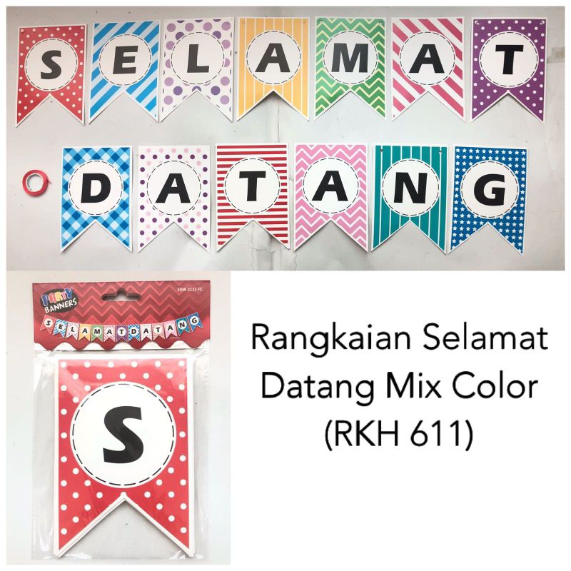 RANGKAIAN SELAMAT DATANG / BANNER SELAMAT DATANG / DEKORASI